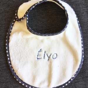Bavoir personnalisé brodé